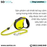  Dây dắt tự động FLEXI New Neon M - Dây tròn 5m, < 20kg SONICE. 