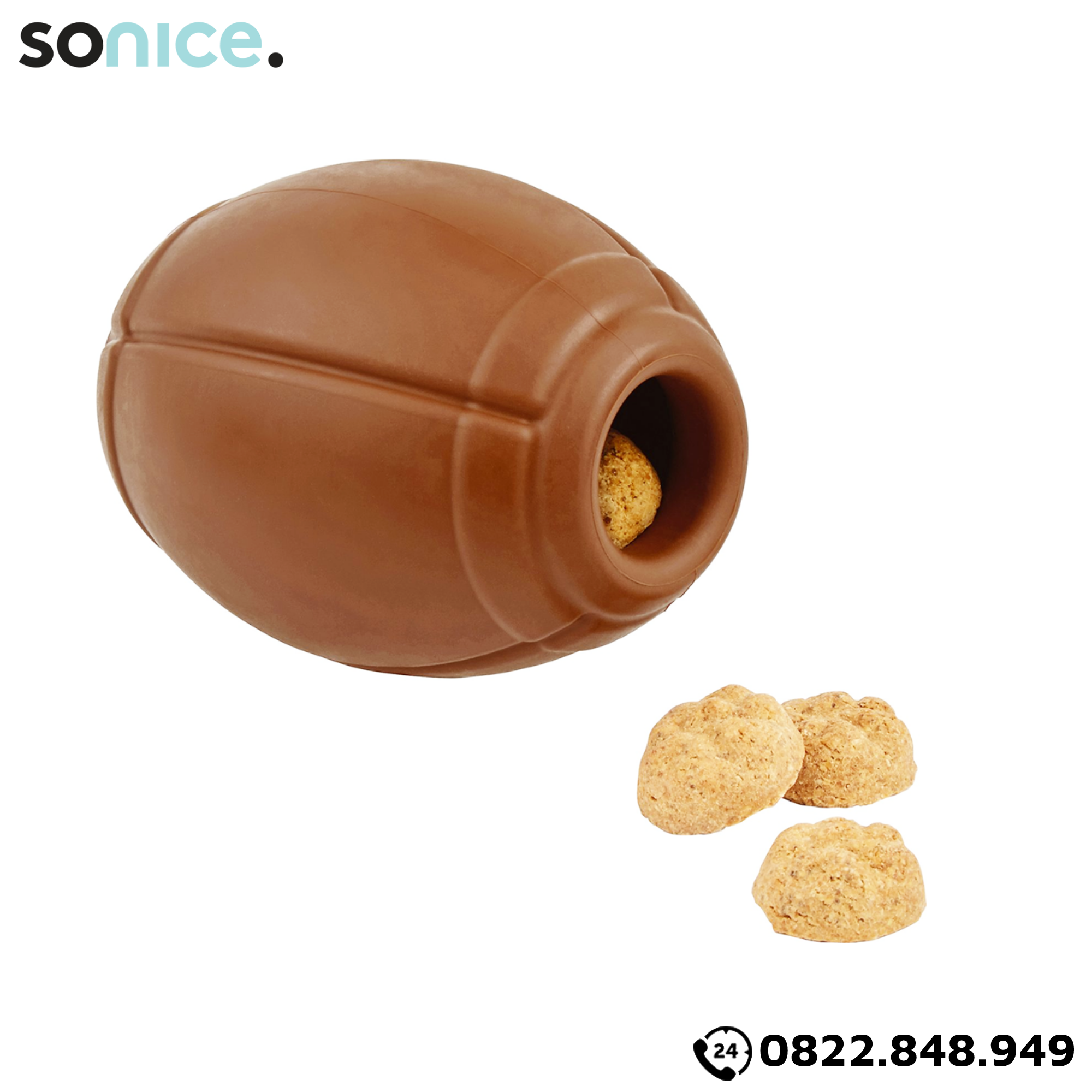 Đồ chơi Frisco Rubber Football Treat Dispenser Medium - Bóng bầu dục SONICE.