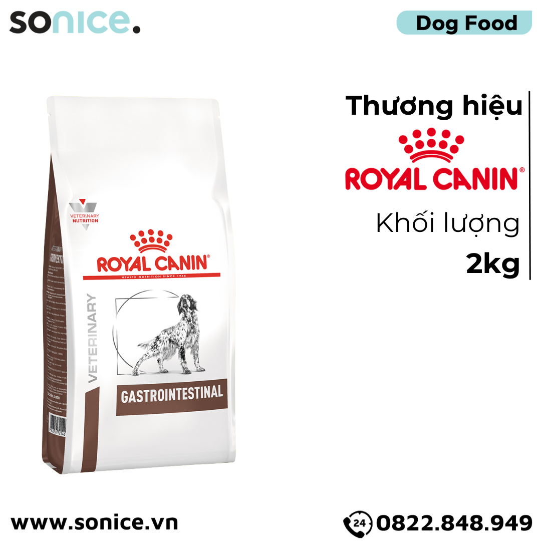 Thức ăn chó Royal Canin Gastro Intestinal 2kg - Hỗ trợ tiêu hoá SONICE.