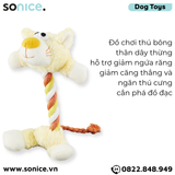  Đồ chơi Hartz Tiny Dog Heads'N Tails Squeaky Plush Toys - Thú bông dây thừng SONICE. 