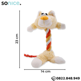  Đồ chơi Hartz Tiny Dog Heads'N Tails Squeaky Plush Toys - Thú bông dây thừng SONICE. 