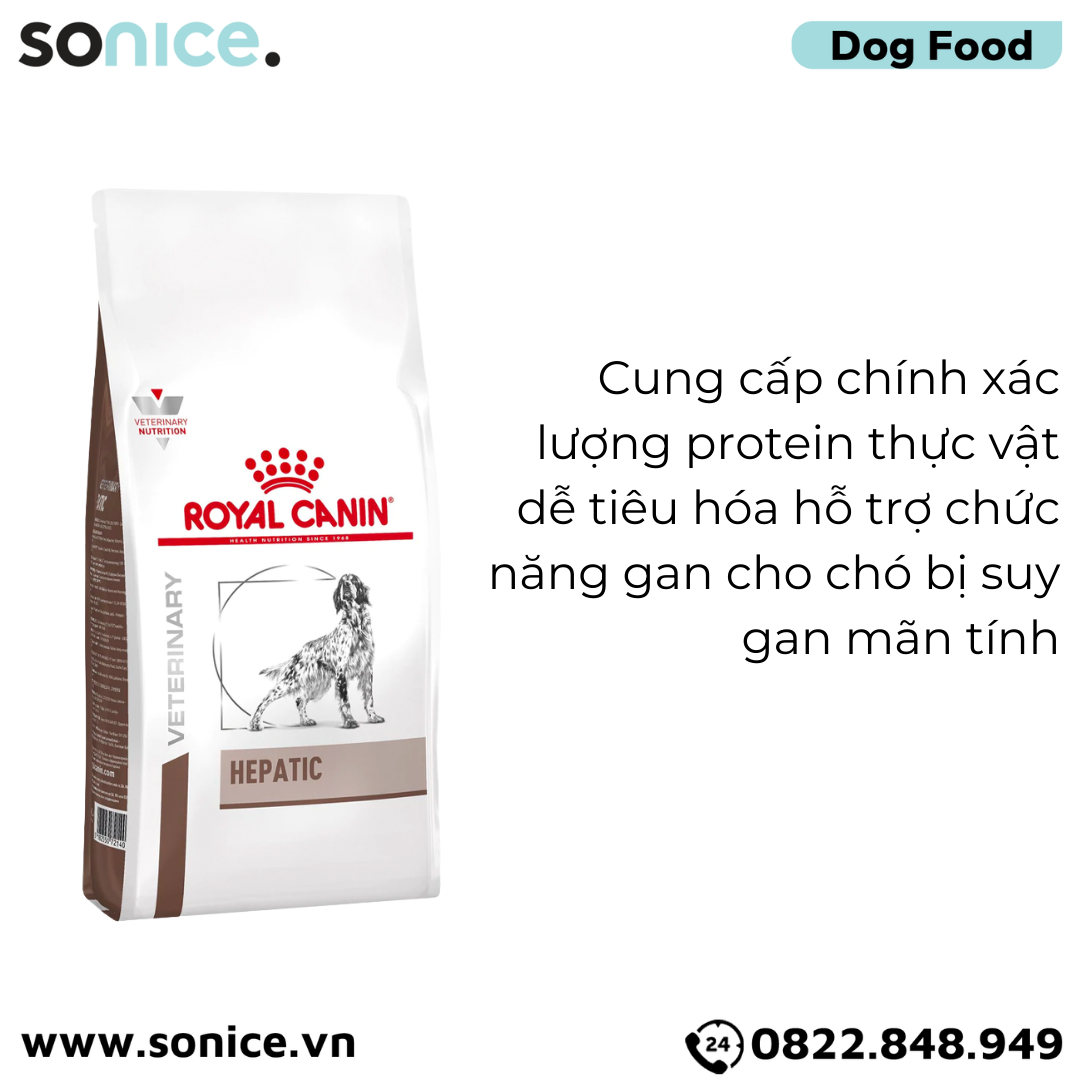 Thức ăn chó Royal Canin Hepatic Canin 1.5kg - hỗ trợ bệnh gan SONICE.