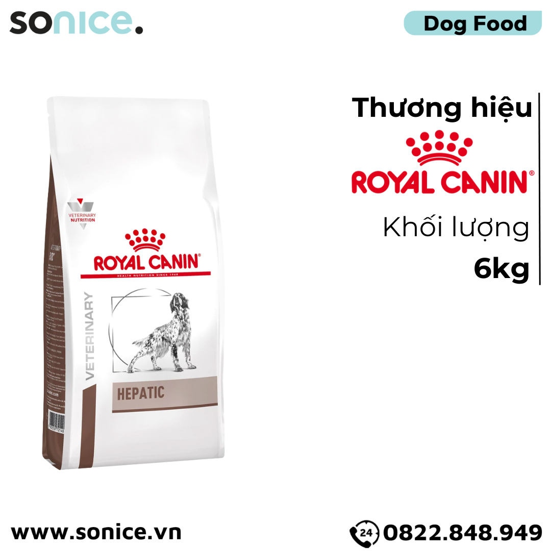 Thức ăn chó Royal Canin Hepatic Canin 6kg - hỗ trợ bệnh gan SONICE.