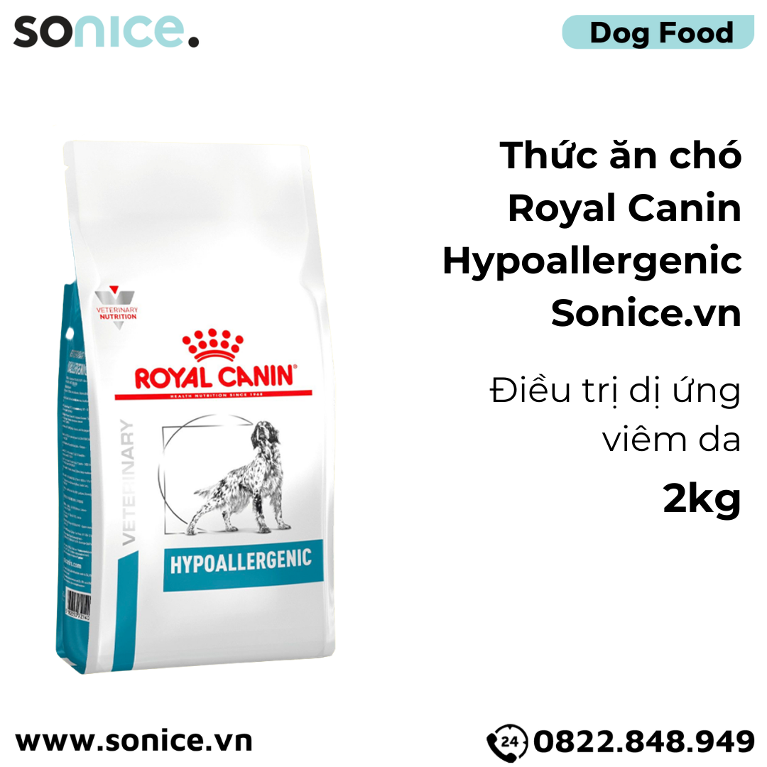 Thức ăn chó Royal Canin Hypoallergenic 2kg - điều trị dị ứng SONICE.