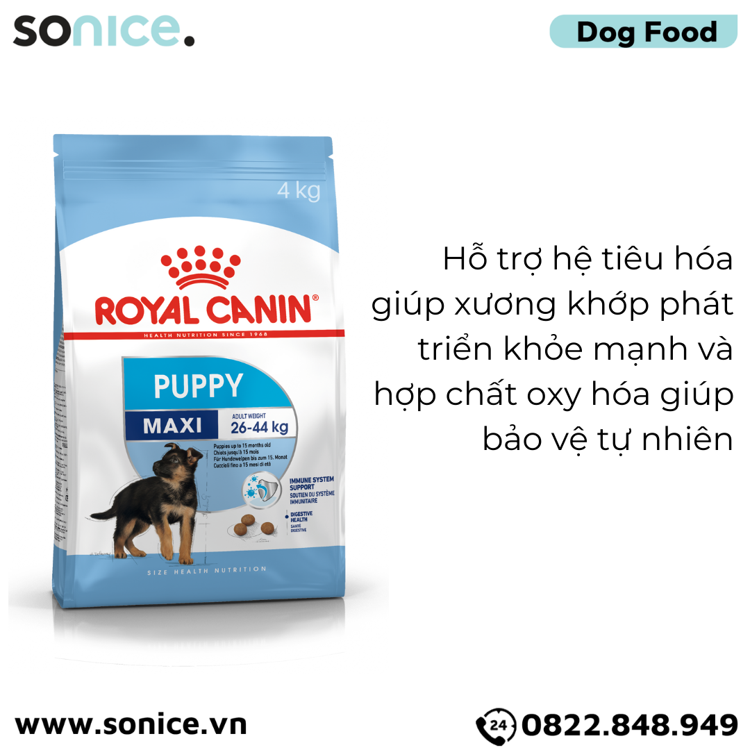 Thức ăn Chó Royal Canin MAXI PUPPY 4kg SONICE.