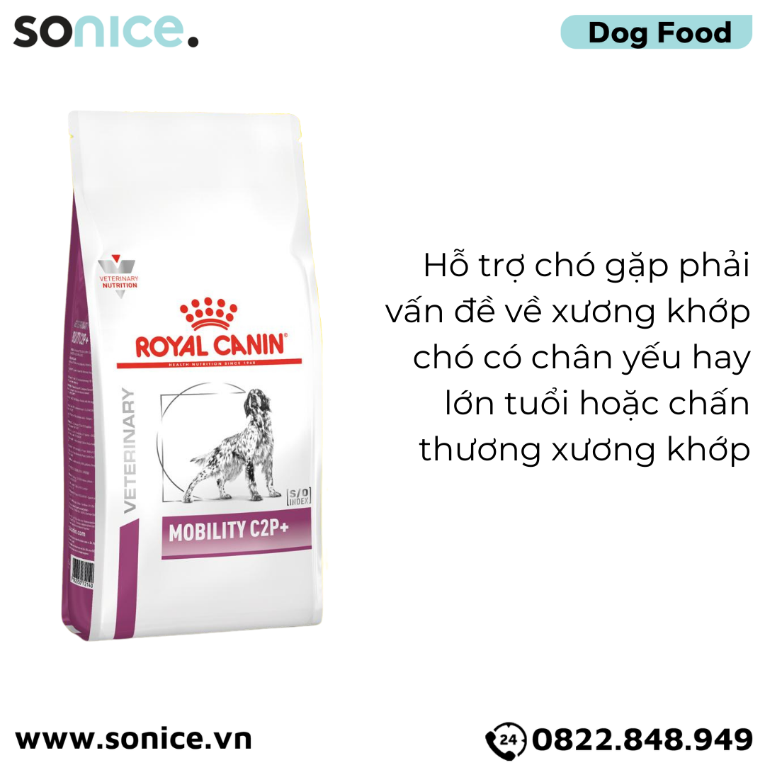 Thức ăn chó Royal Canin Mobility C2P+ Canine 6kg - Hỗ trợ xương khớp SONICE.