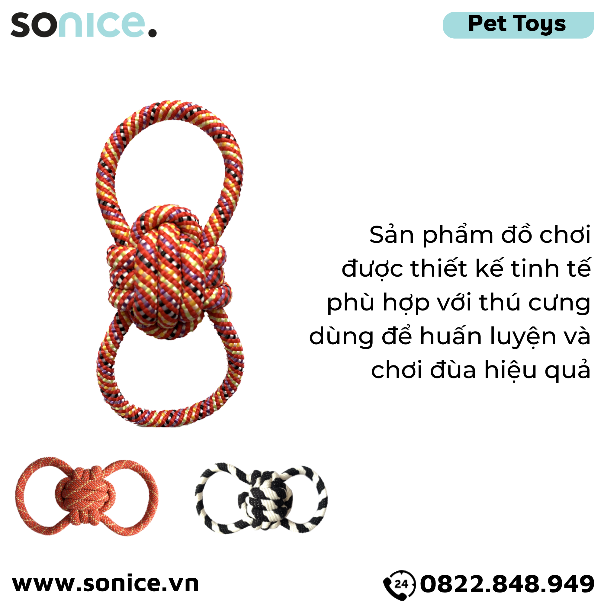 Đồ chơi Lumidori Nuts for Knots Heavy Duty Ball Toys - Banh hai tai SONICE.
