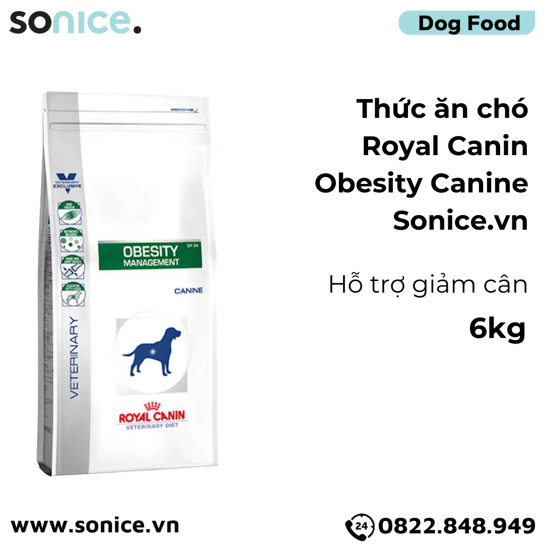 Thức ăn chó Royal Canin Obesity Canine 6kg - Hỗ trợ giảm cân