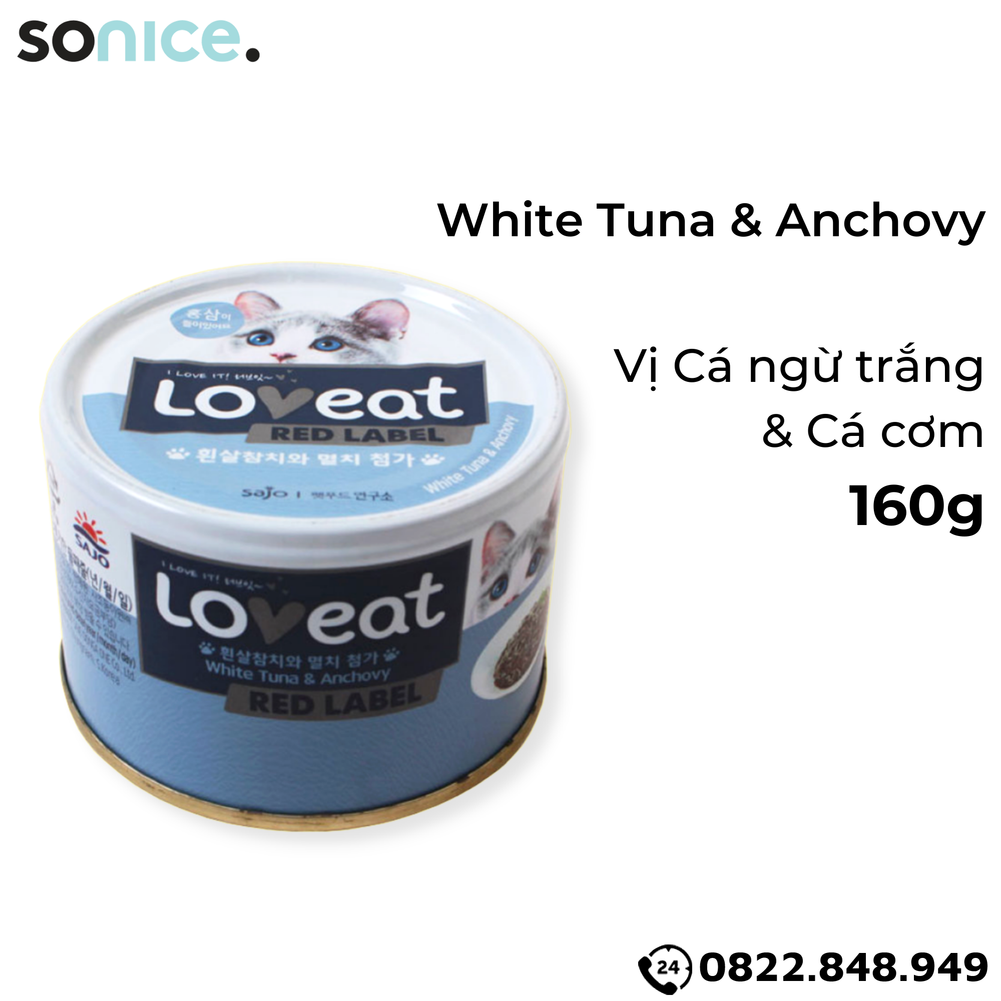 Combo Pate mèo LoveEat 160g Korea - 12 lon SONICE.