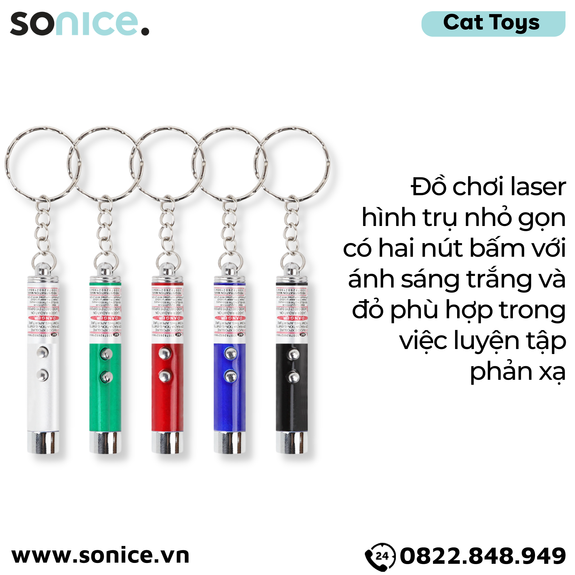 Đèn Laser Petsmix 2in1 Super Led Lamp - Tặng kèm pin SONICE.