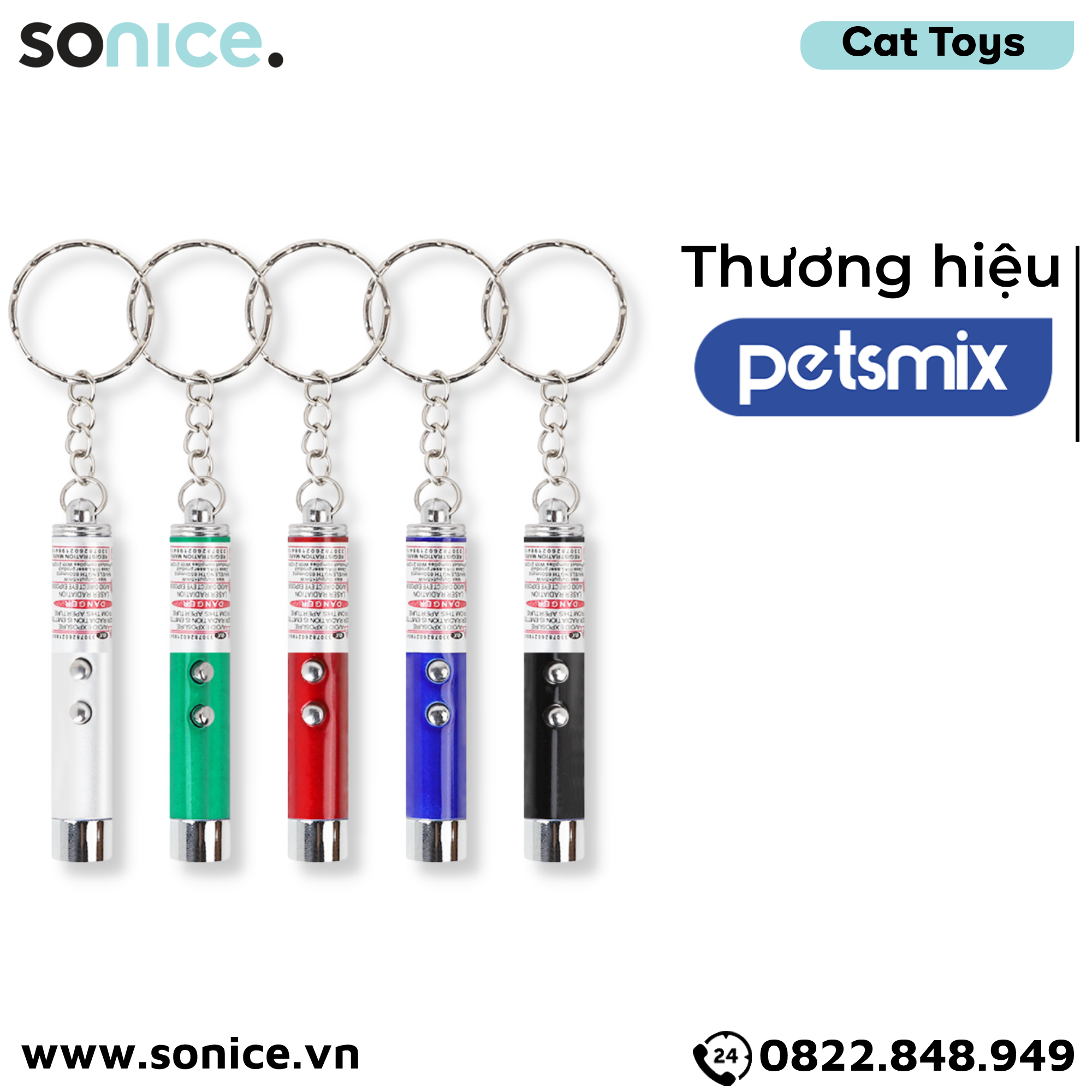 Đèn Laser Petsmix 2in1 Super Led Lamp - Tặng kèm pin SONICE.