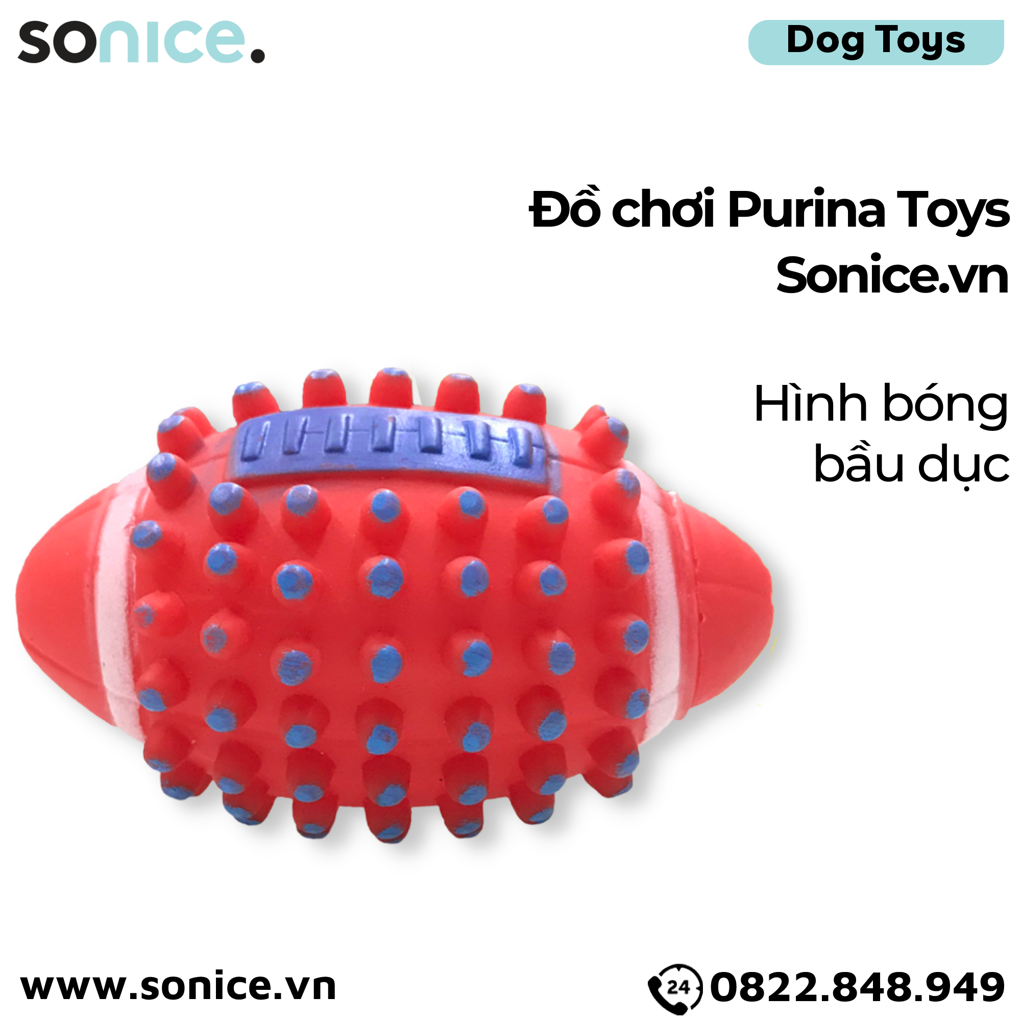 Đồ chơi Purina Toys - Hình bóng bầu dục SONICE.