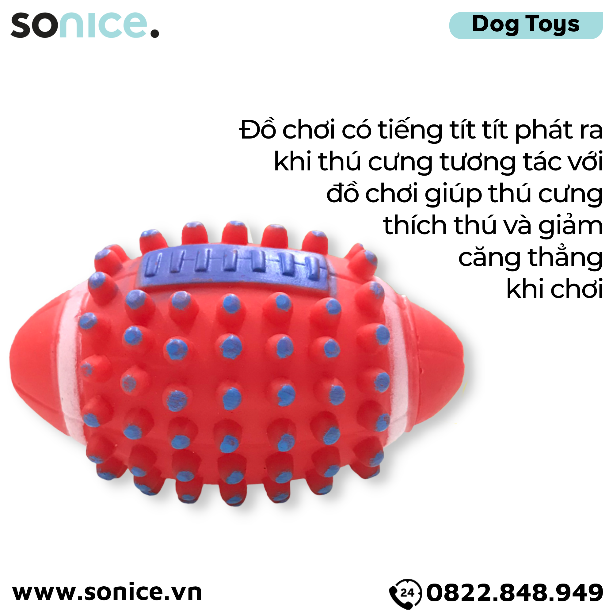 Đồ chơi Purina Toys - Hình bóng bầu dục SONICE.
