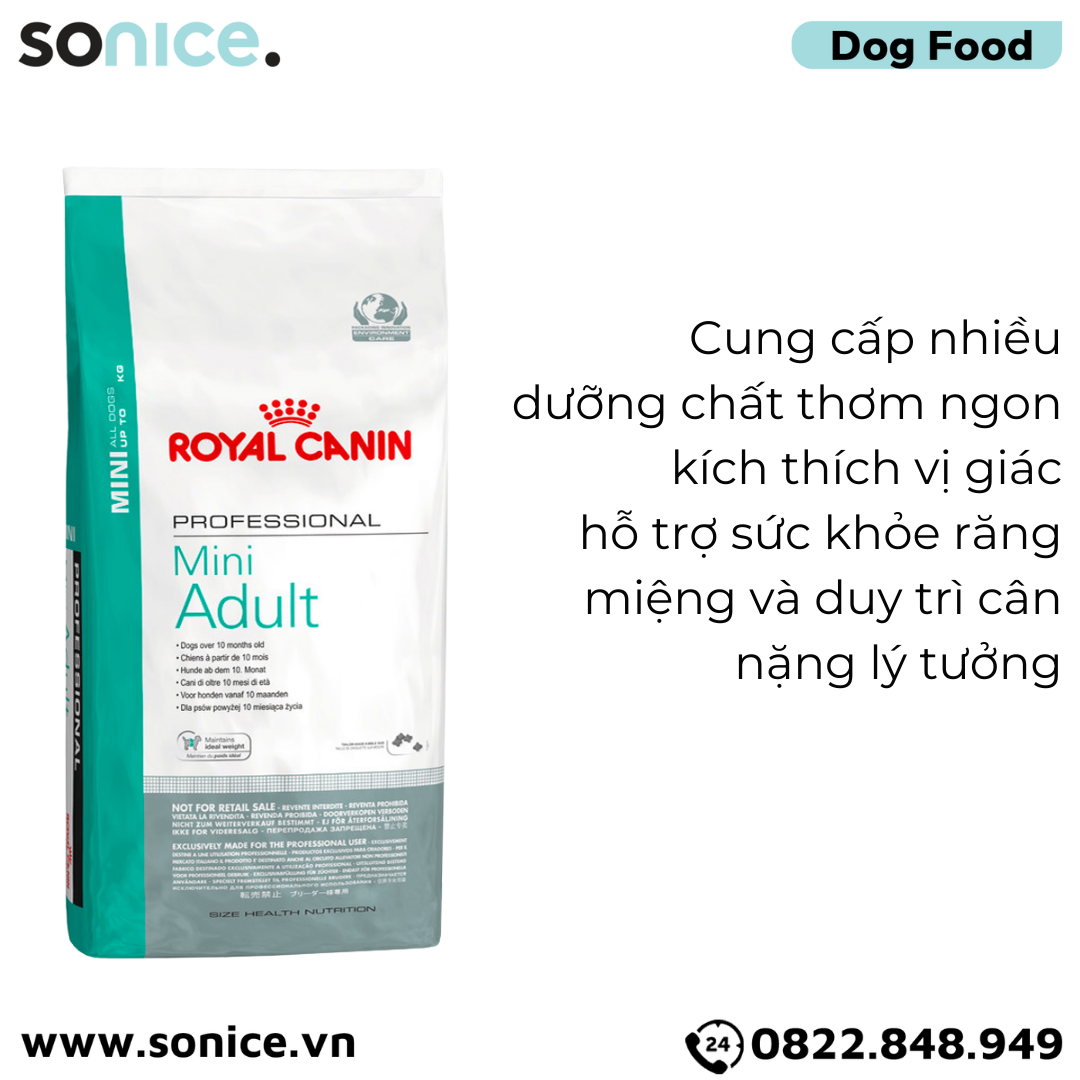 Thức ăn chó Royal Canin MINI ADULT 15kg SONICE.