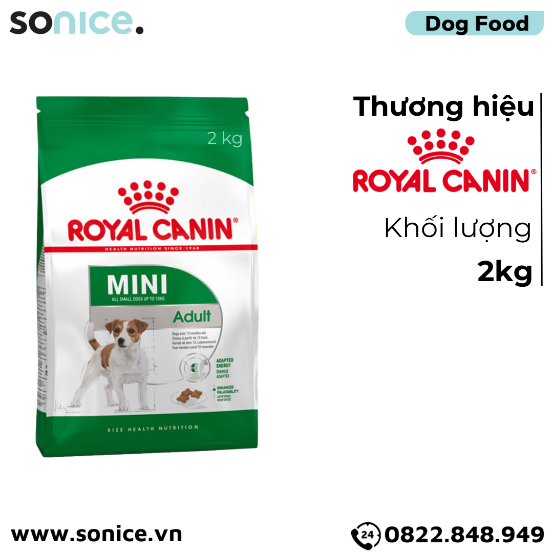 Thức ăn Chó Royal Canin MINI ADULT 2kg SONICE.