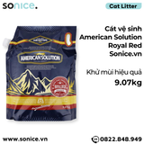  Cát vệ sinh American Solution Royal Red 9kg - khử mùi hiệu quả SONICE. 