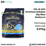  Cát vệ sinh American Solution Sky Blue 9kg - mùi hương thơm mát SONICE. 