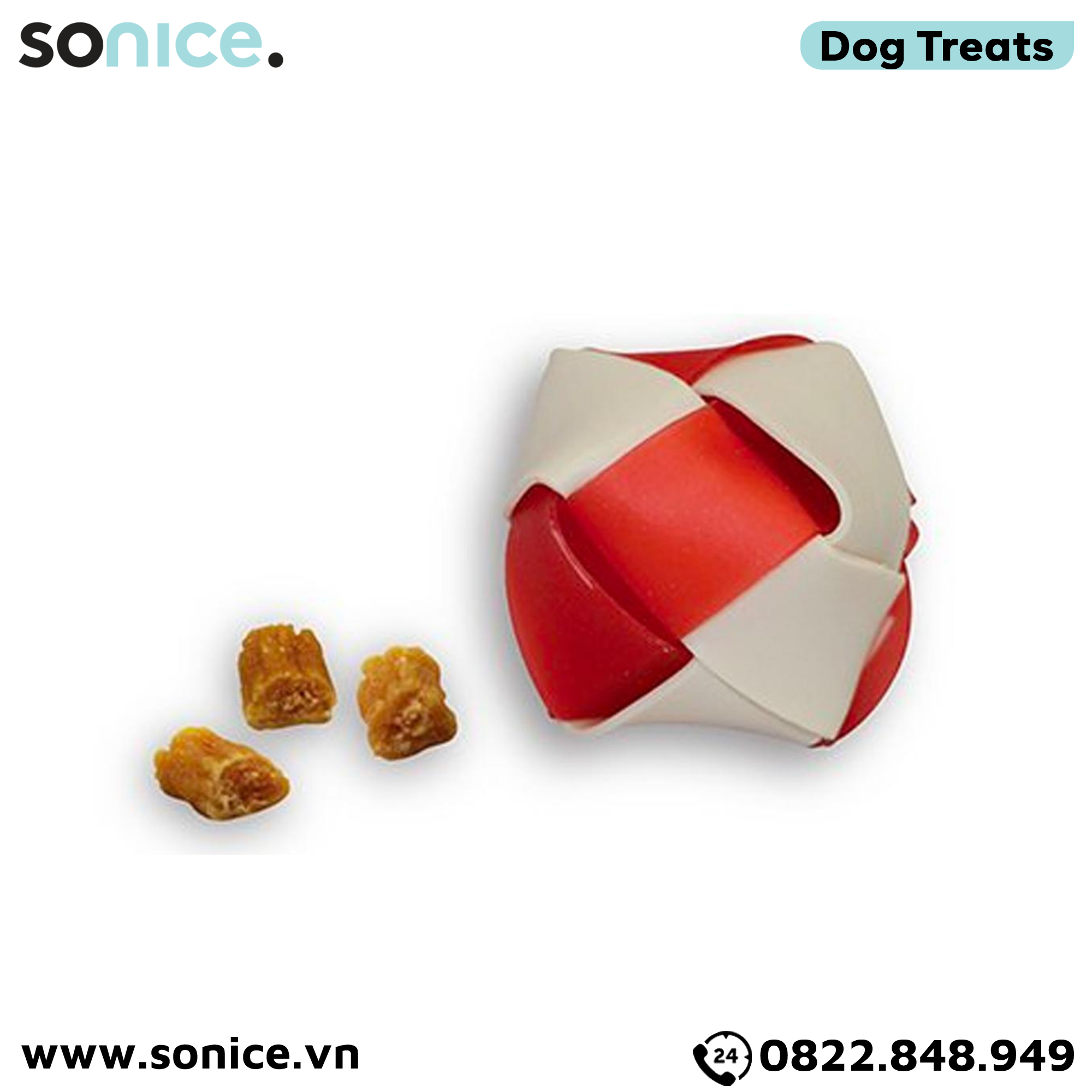 Treats SmartBones Play Time Chews Real Chicken & Vegetables Small size 130g - 10 treats - Có lõi thịt gà bên trong SONICE.