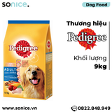  Thức ăn cho chó lớn PEDIGREE 9kg - vị Gà và Rau củ SONICE. 