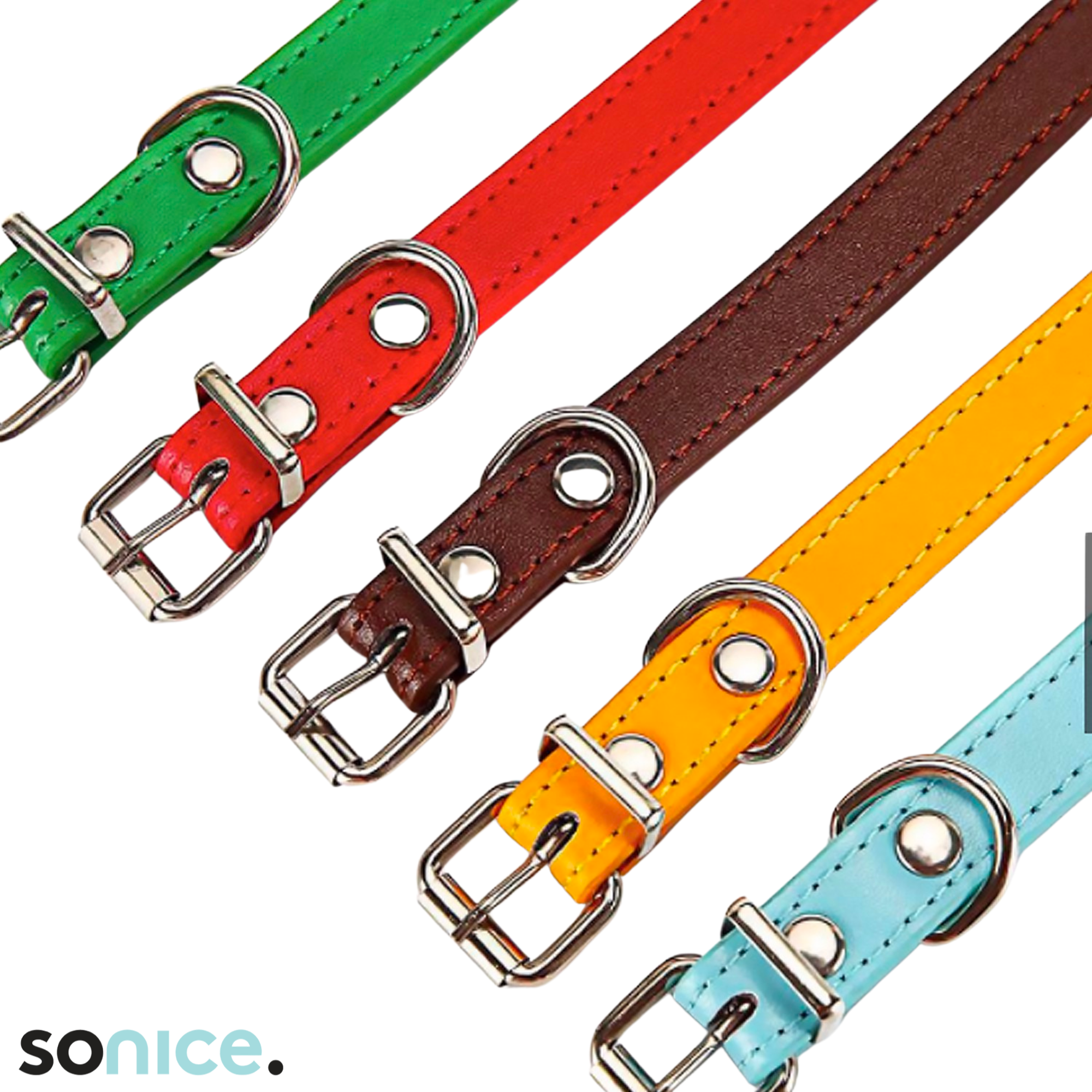  Vòng cổ da Petsmix Leather Collar size 5-20kg SONICE. 