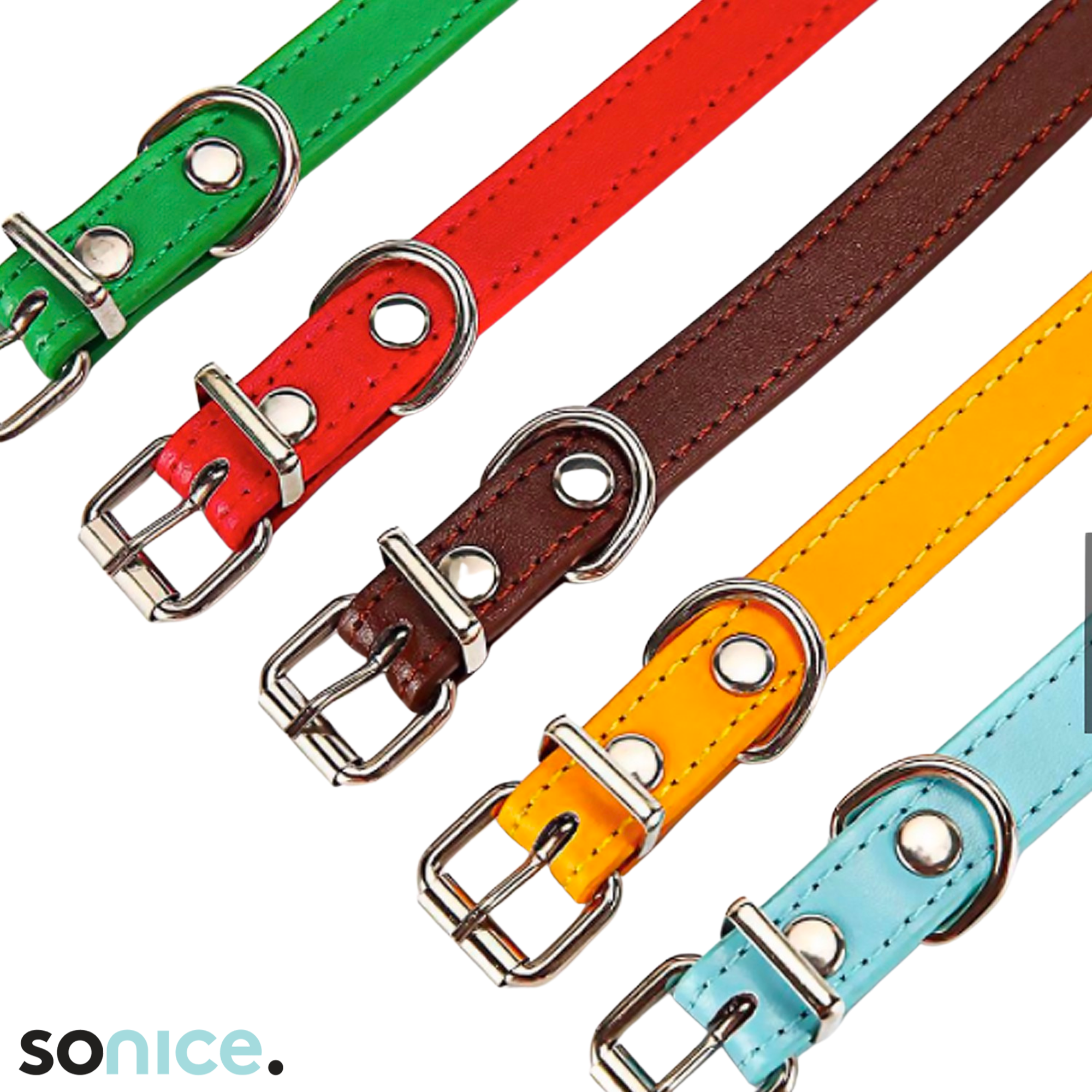  Vòng cổ da Petsmix Leather Collar size 20-35kg SONICE. 