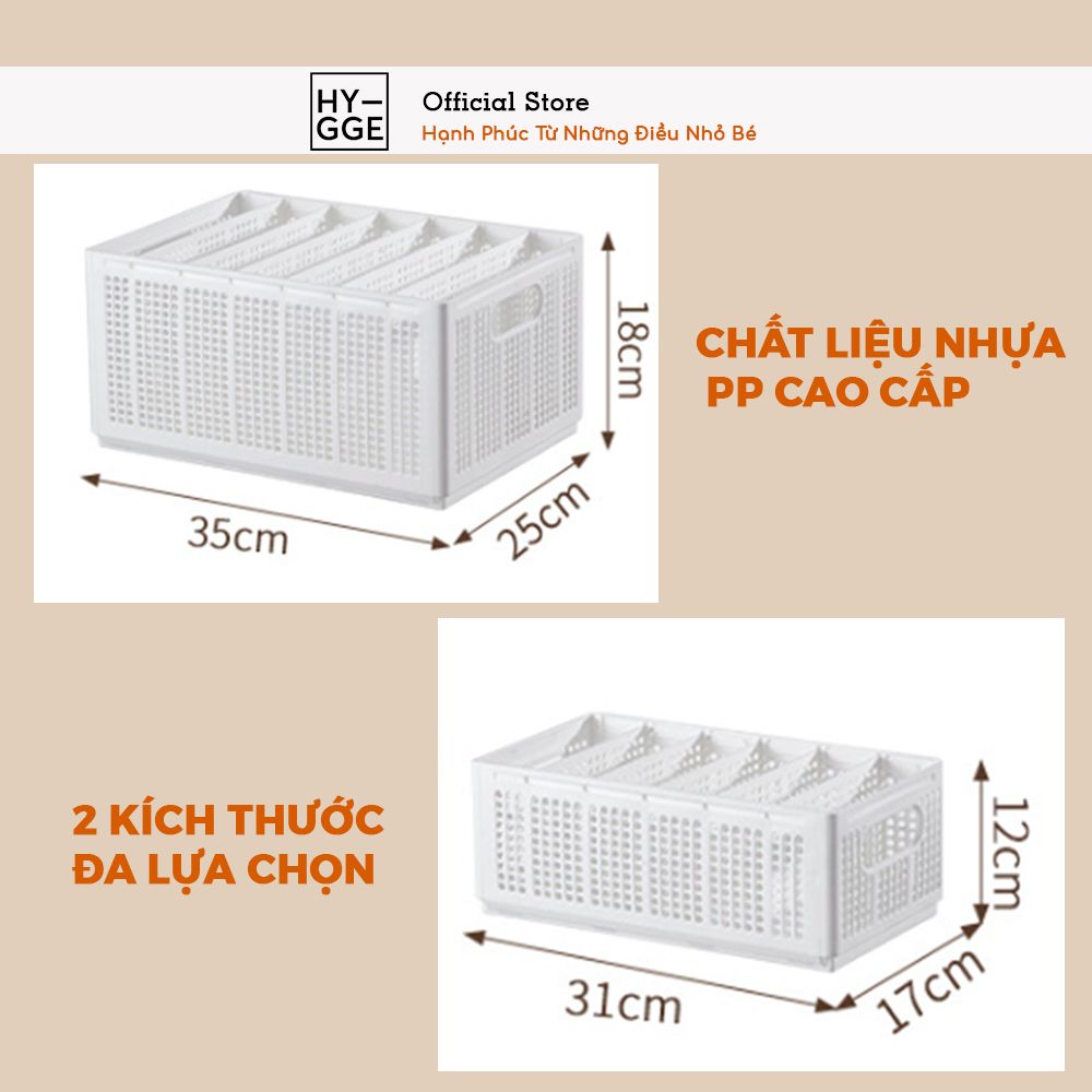 Kệ nhựa gấp có quai cầm