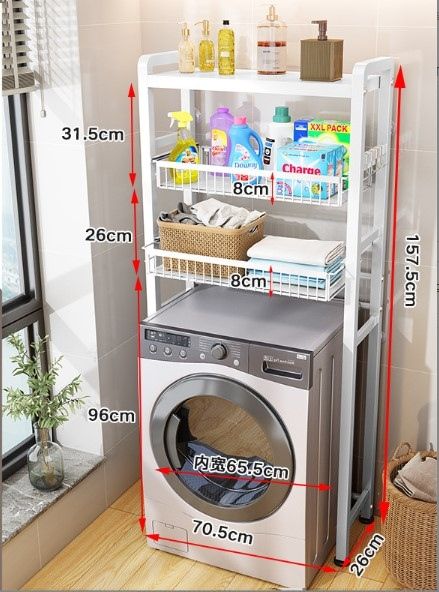Kệ kim loại để đồ đặt trên máy giặt