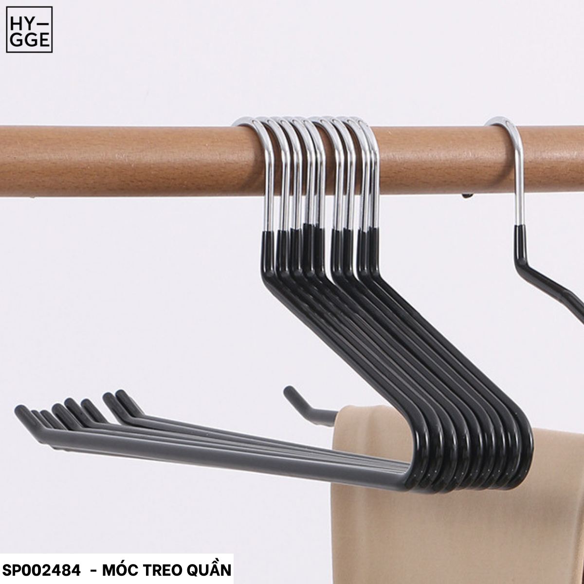 Set 5 móc treo bọc nhựa chữ Z chống trượt