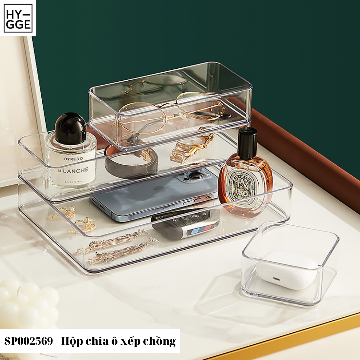 Hộp chia ô xếp chồng