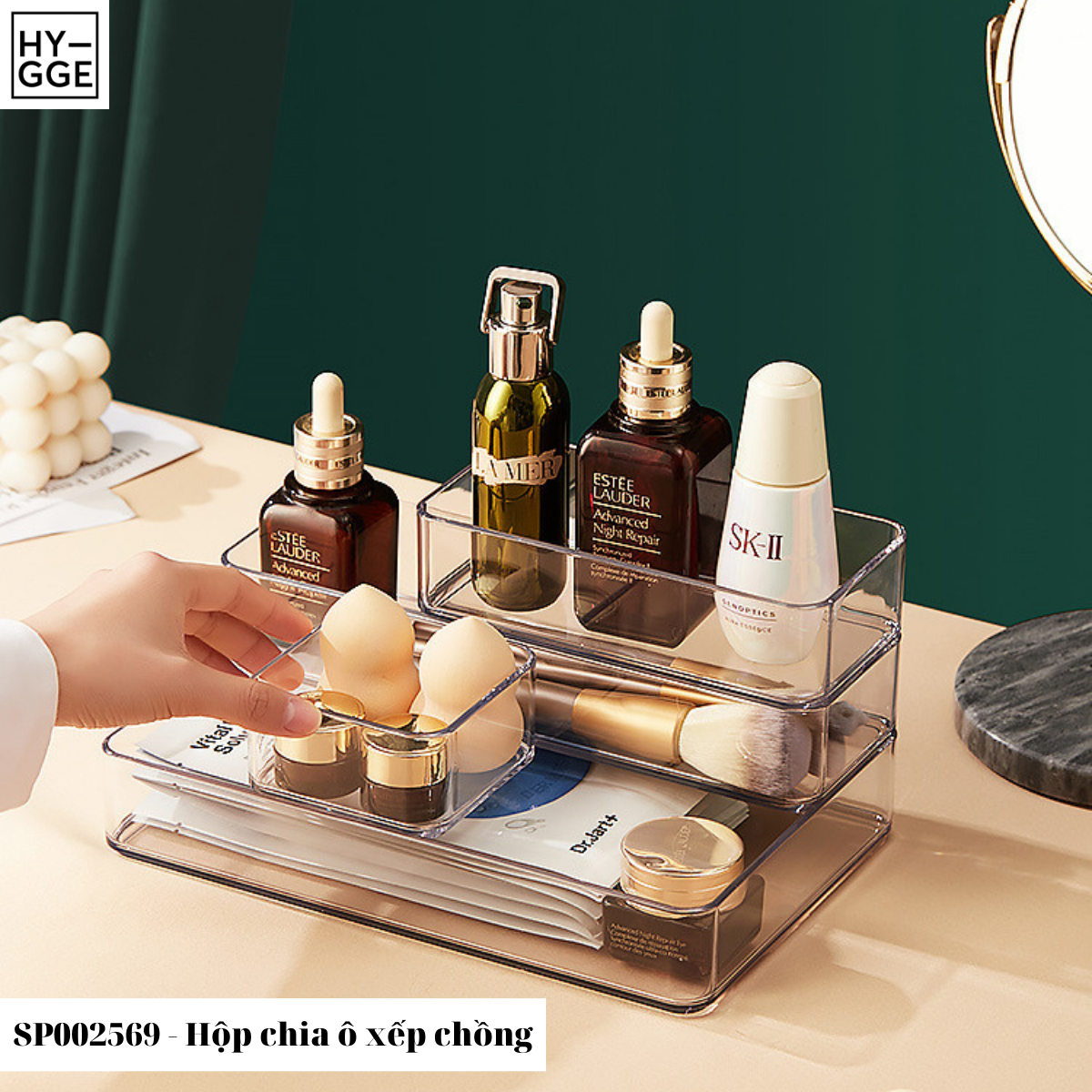 Hộp chia ô xếp chồng