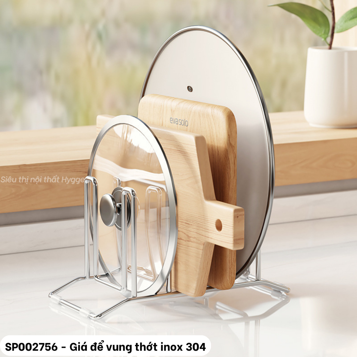 Giá để vung thớt inox 304