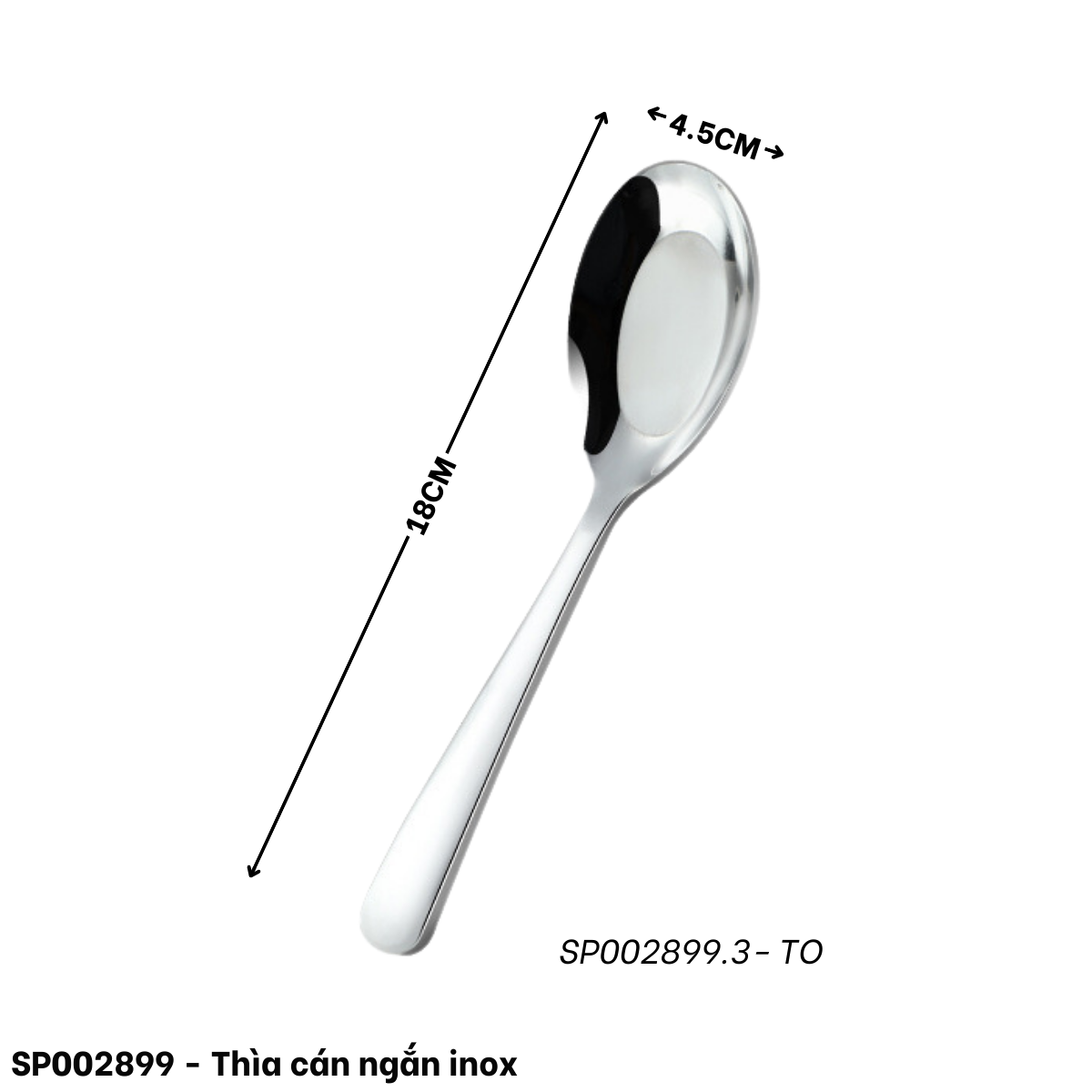 Thìa cán ngắn inox