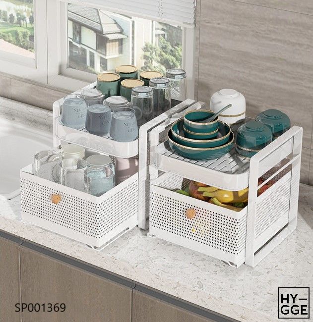 Kệ úp cốc có ray kéo