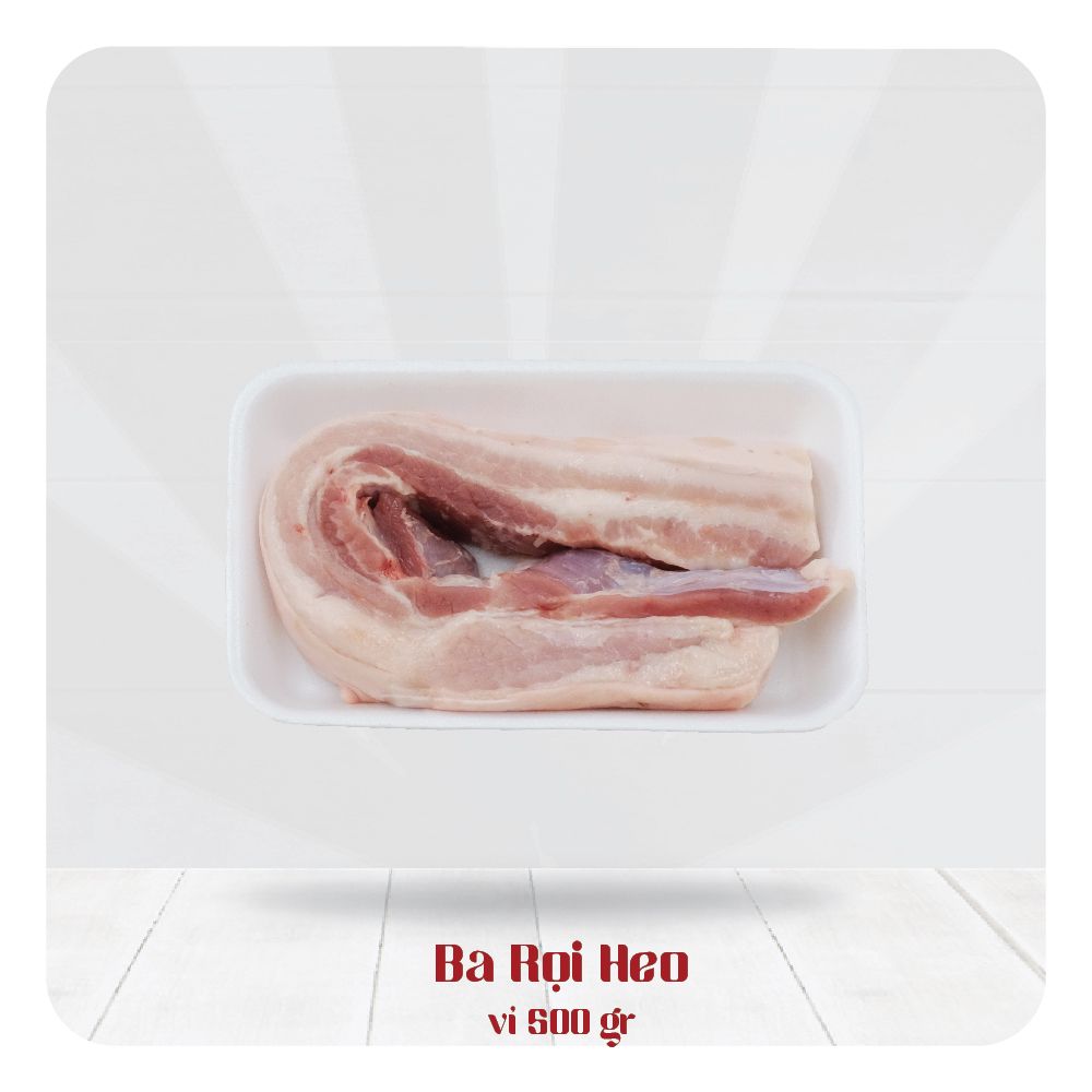  Thịt Ba Rọi Heo 500G 