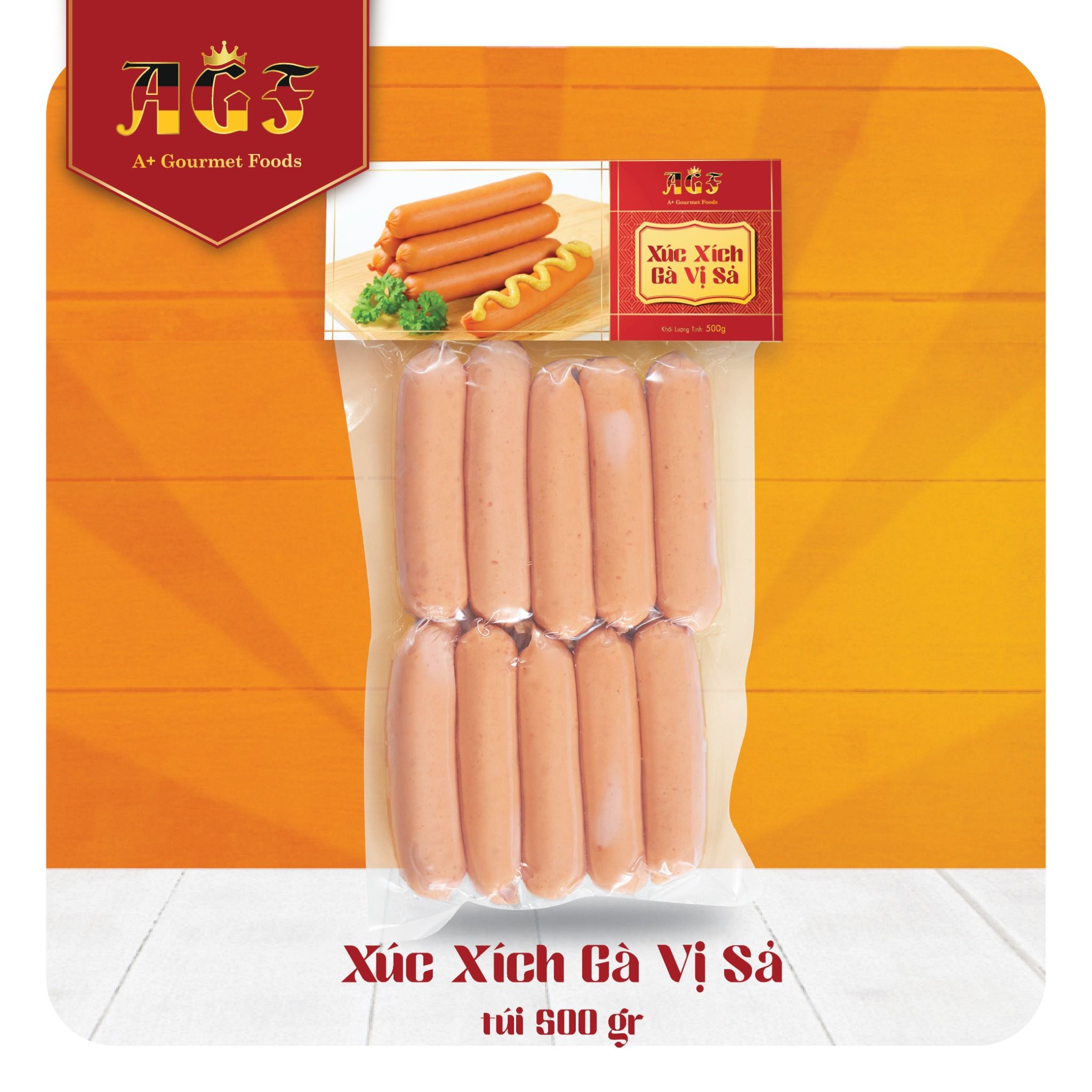Xúc Xích Gà Vị Sả