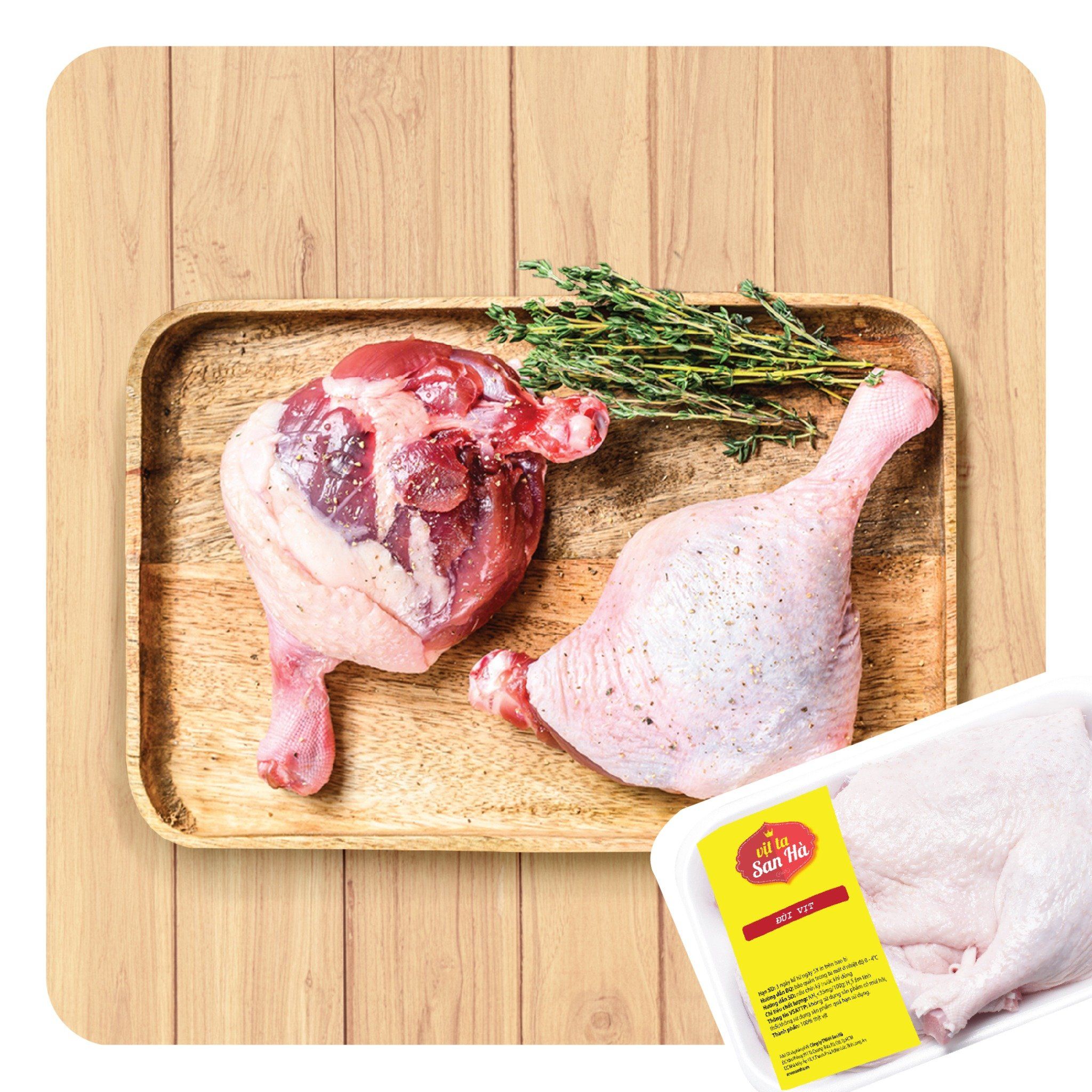 Đùi Vịt Ta góc tư San Hà 500G