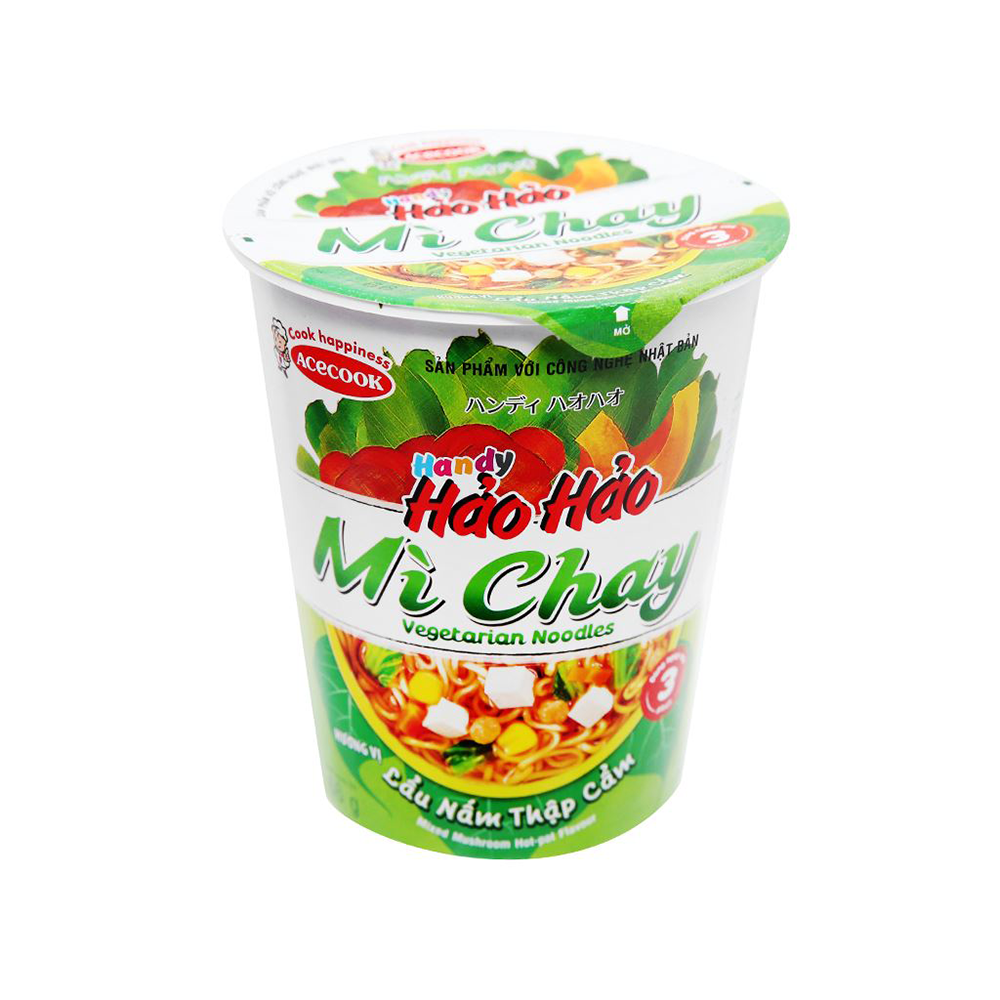 Mì Ly Chay Hảo Hảo Vị Lẩu Nấm 66g