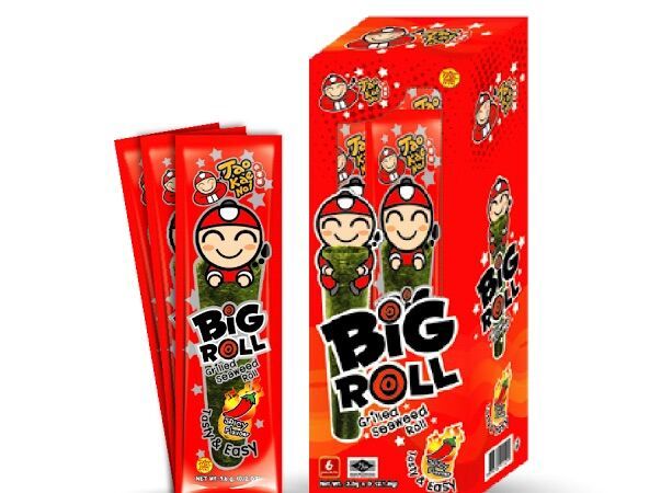  Snack Rong Biển Vị Cay TaoKaeNoi Big Roll (6 Gói) 