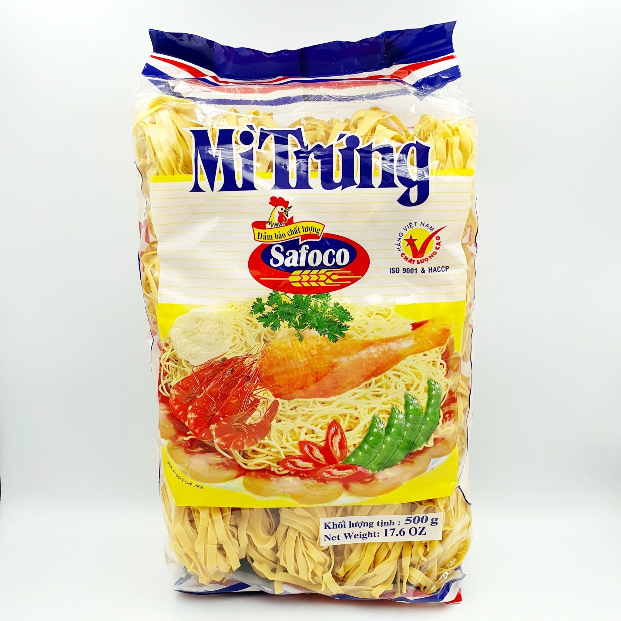 Mì Trứng Sợi Lớn 500g - Safoco