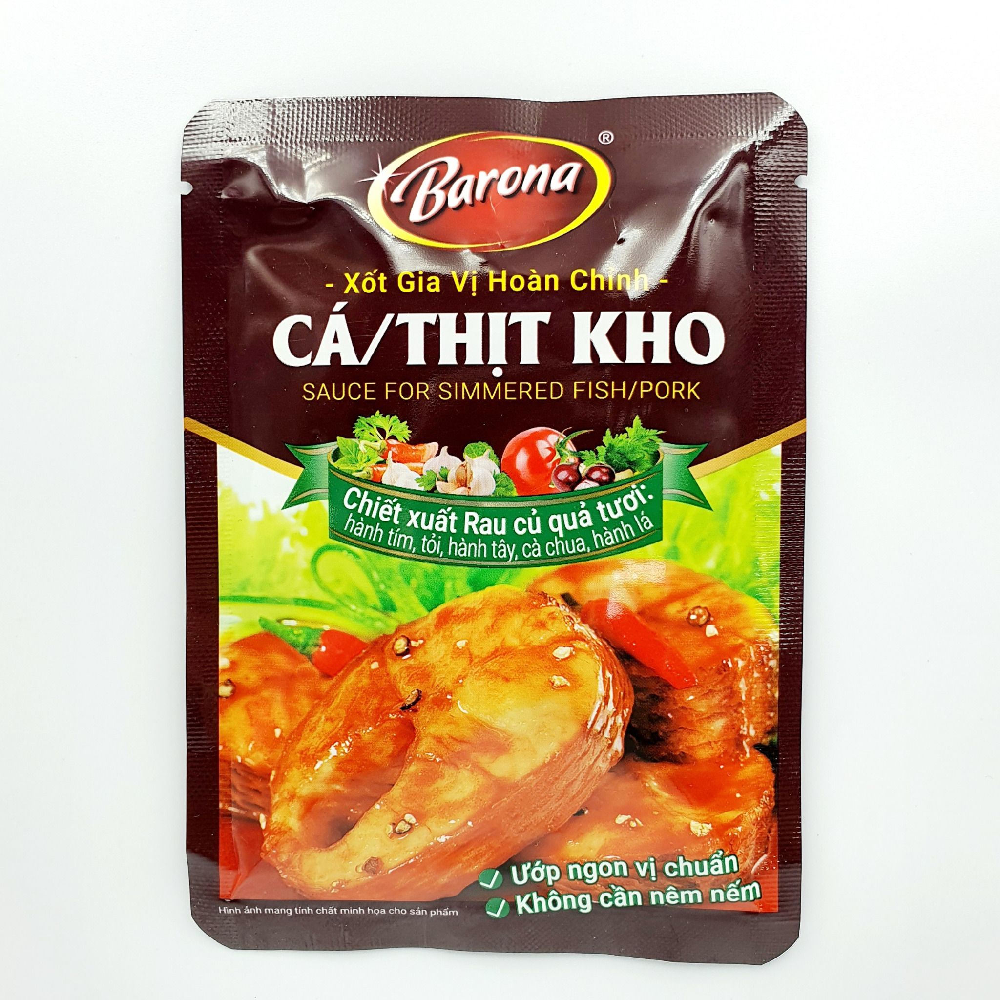Xốt Gia Vị Hoàn Chỉnh Cá/ Thịt Kho 80G - Barona