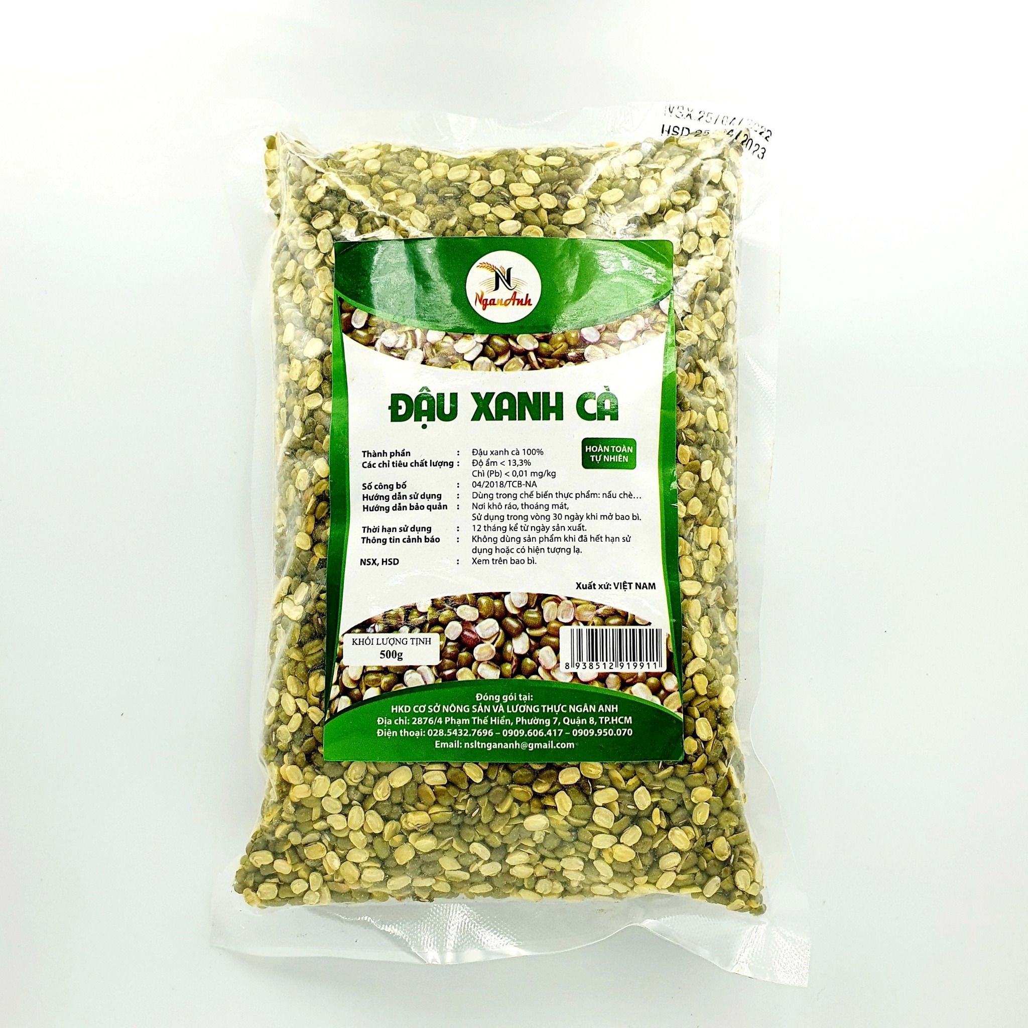Đậu Xanh Cà Vỏ 500G - Ngân Anh