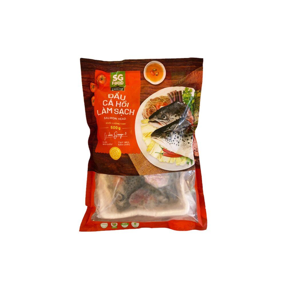 Đầu Cá Hồi Làm Sạch 500G - SG Food
