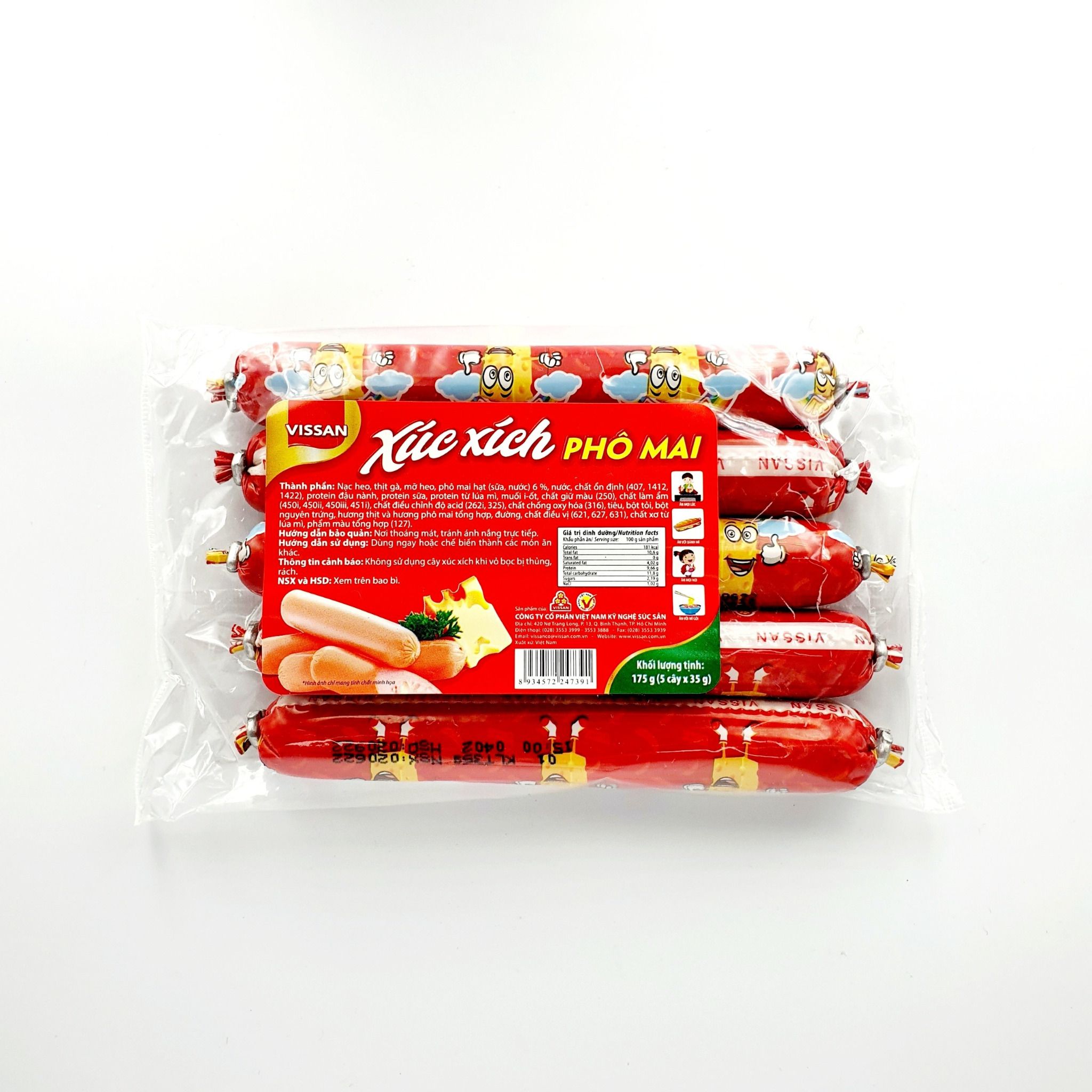 Xúc Xích Phô Mai 175G - Vissan