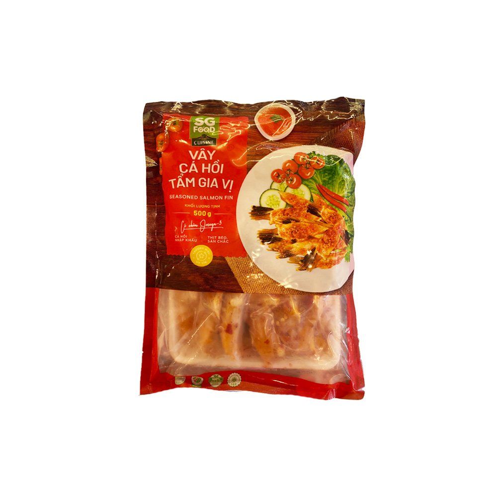Vây Cá Hồi Tẩm Gia Vị 500G - SG Food