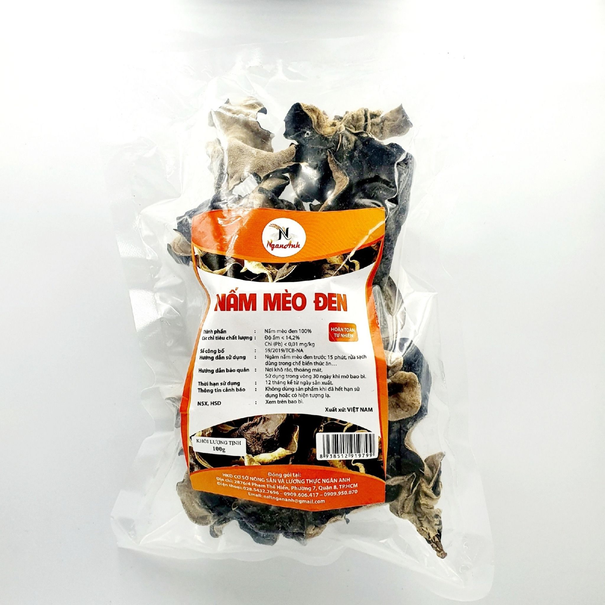 Nấm Mèo Đen 100G - Ngân Anh