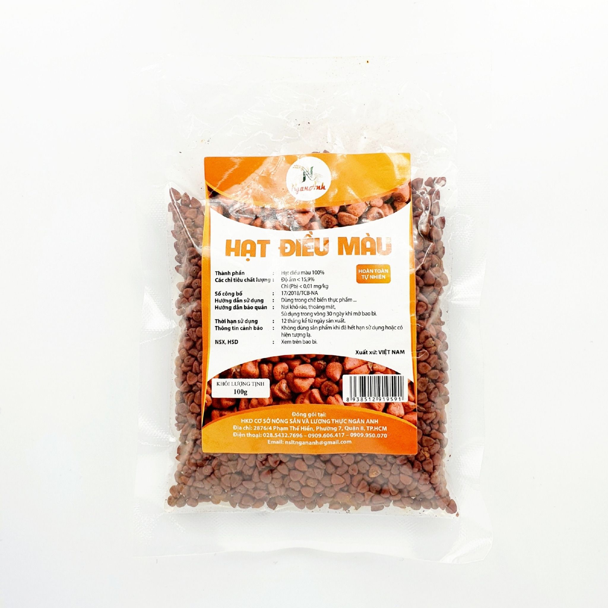 Hạt Điều Màu 100G - Ngân Anh