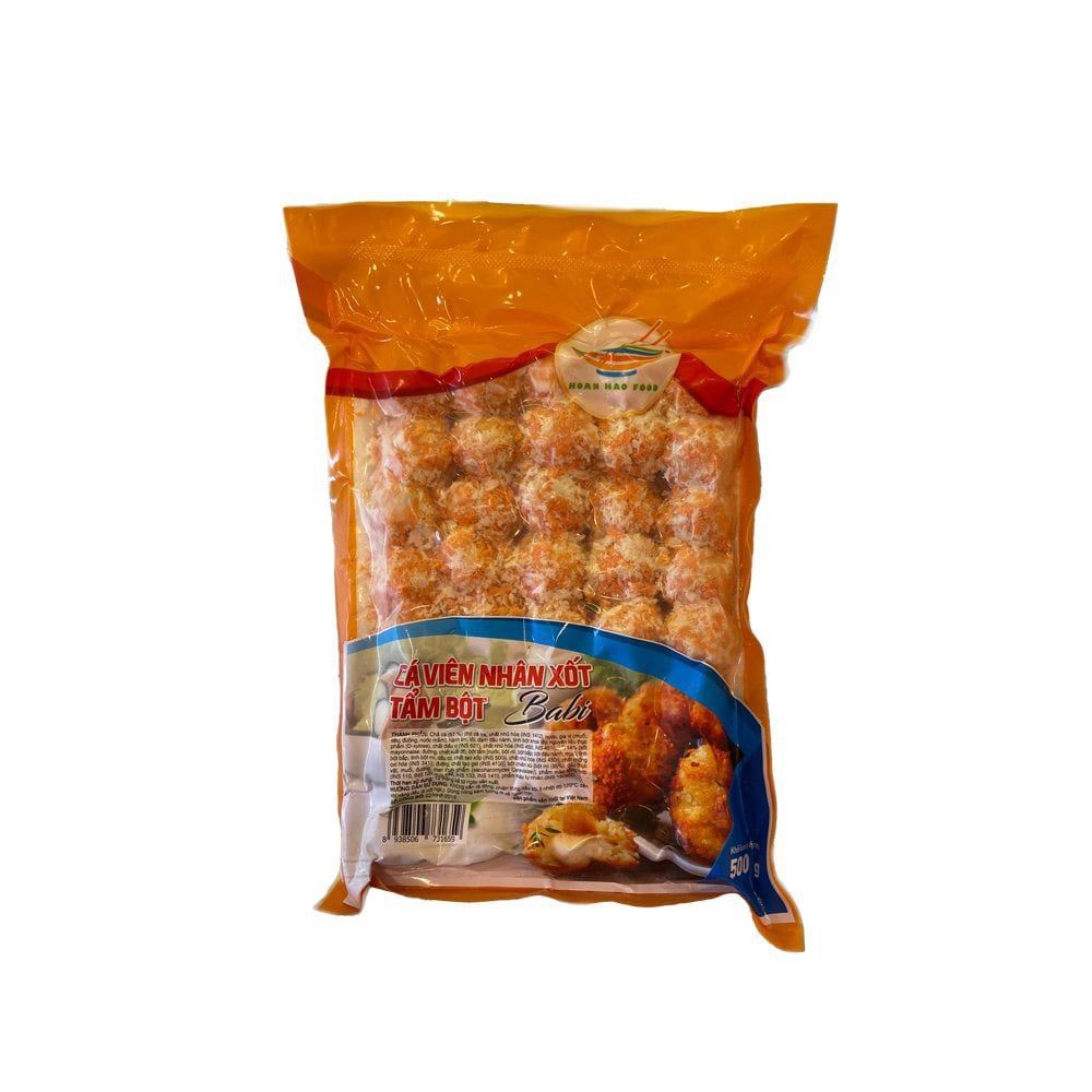 Cá Viên Nhân Sốt Tẩm Bột Babi 500G - Hoàn Hảo