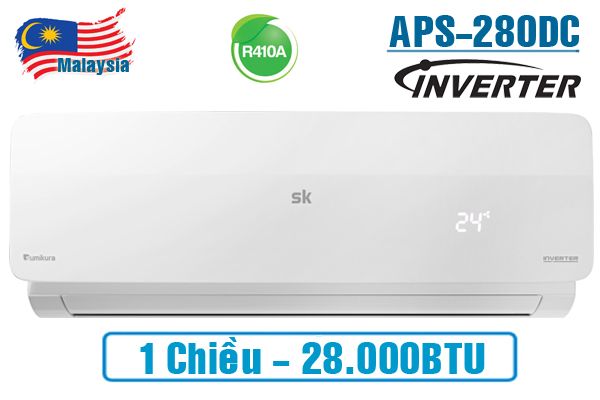  Điều hòa Sumikura 28000BTU 1 chiều inverter APS/APO-280DC 