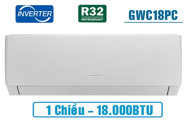  Điều hòa Gree 18000BTU 1 chiều inverter GWC18PC-K3D0P4 