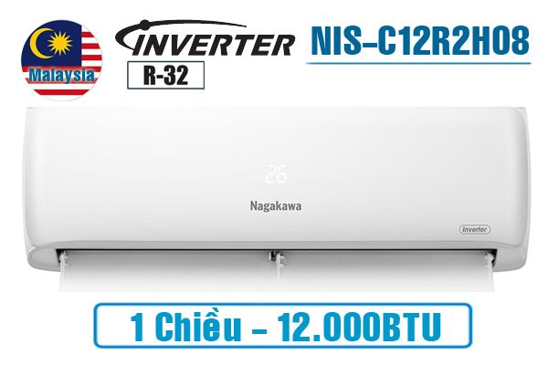  Điều hòa Nagakawa inverter 12000BTU 1 chiều NIS-C12R2H08 